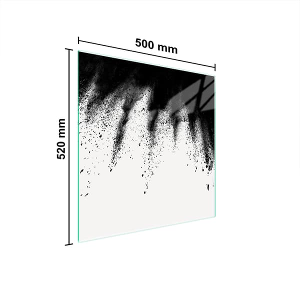 GLASSKYDDSPLATT FÖR SPIS 50x52 EXPLOSION