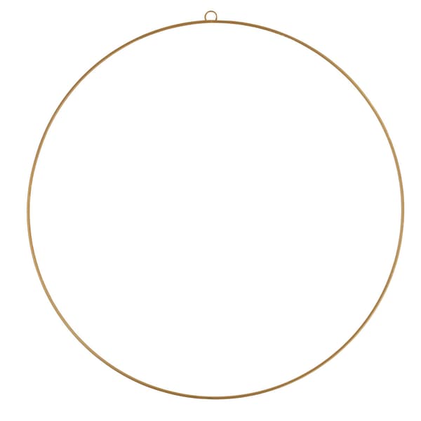 Dekorationsring, metall, guld, bas för dekorationer, 30 cm