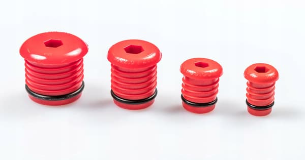 PEX TRYK-LÆKAGETESTHÆTTE 32 mm RØD