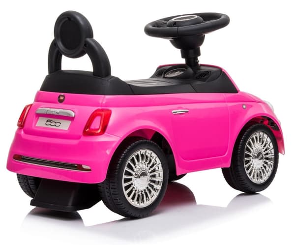 Fiat 500 gåstol rosa
