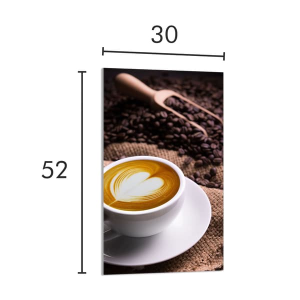 GLAS SKÆREBRÆT 30x52 Kaffe
