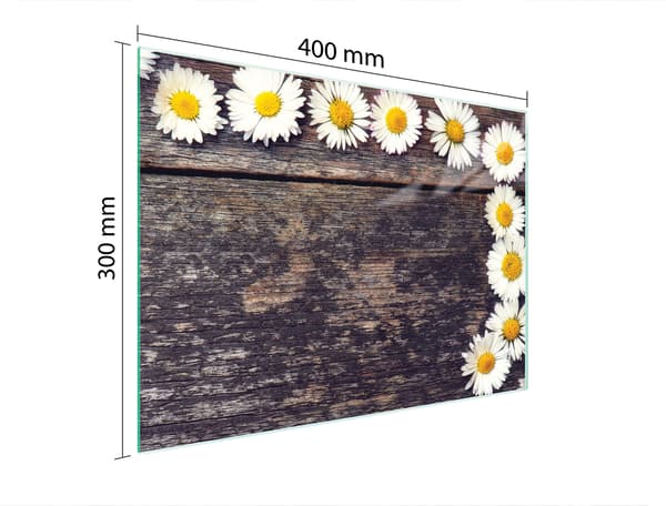SKÄRBRÄDA I GLAS 40x30 TRÄ
