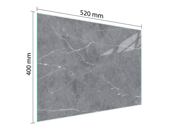 GLASSKÆREBRÆT 52x40 MARMOR