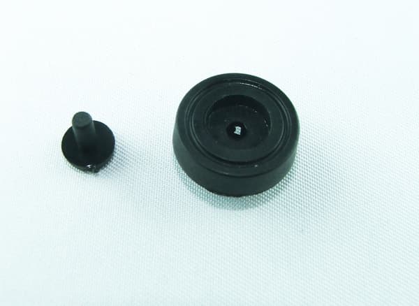 SORT PLASTBEN 15MM PRESSEDE