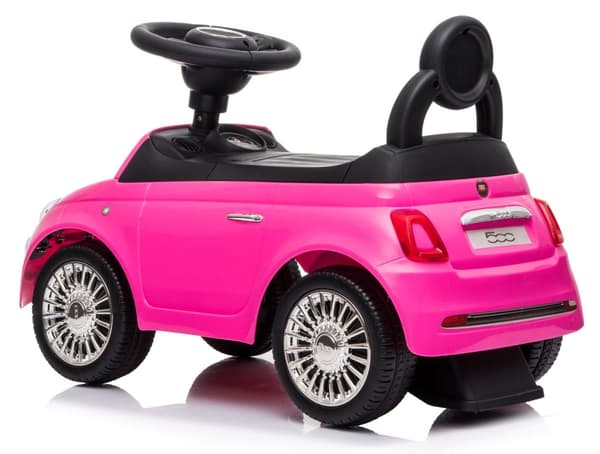 Fiat 500 gåstol rosa