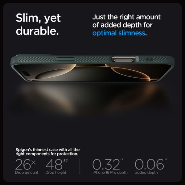 iPhone 16 Pro Max Liquid Air-skal – Grönt