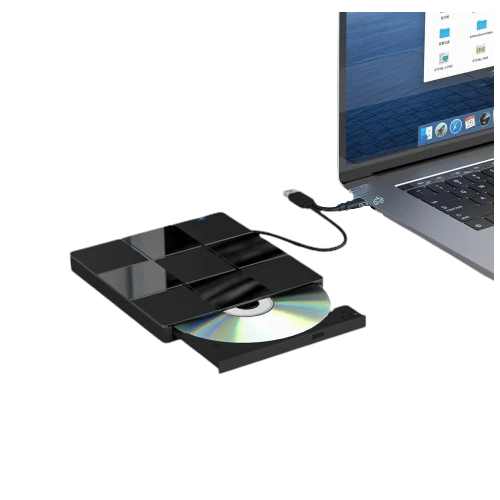 Eksternt drev CD/DVD-brænder til Windows/Mac/Linux 4xUSB 1xUSB-C SD/TF