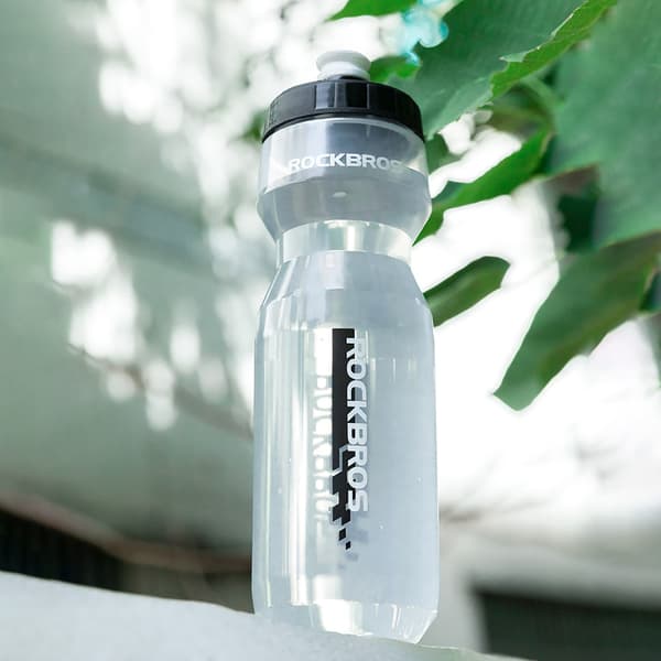 Polkupyörän pullo 750 ml - läpinäkyvä musta