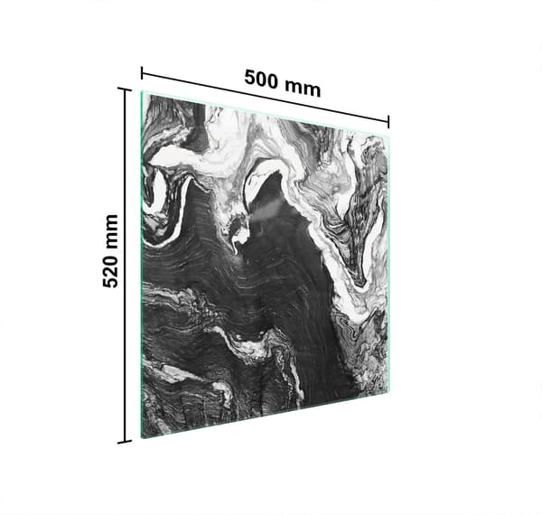 LASINEN SUOJALEVY LIEDELLE 50x52 MARMORIA