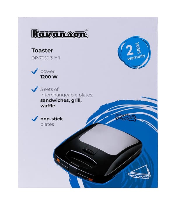 Ravanson OP-7050 3in1 -leivänpaahdin