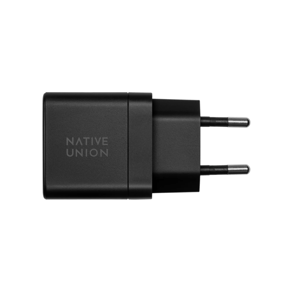 Native Union Fast GaN Charger - 35W PD-oplader, 2x USB-C (sort)