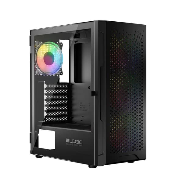 LOGIC Aramis ARGB USB 3.0 Sort Kabinet