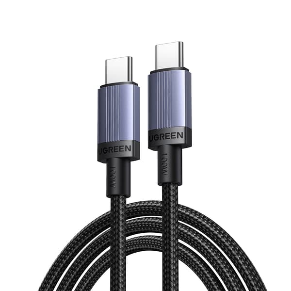 USB-C PD 100W 5A 2m Kabel - Sort