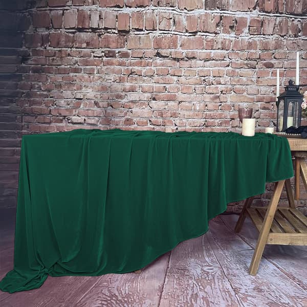 Pöytäliina matte sametti pullovihreä 230x230cm