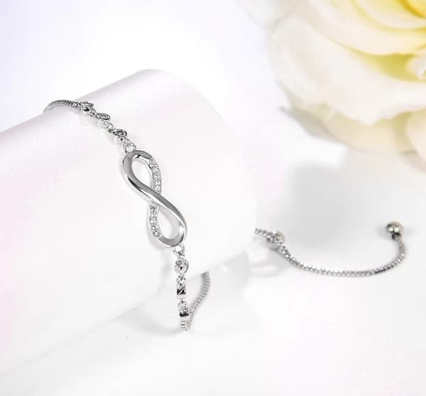 Trusky Silver Justerbart Infinity Armband