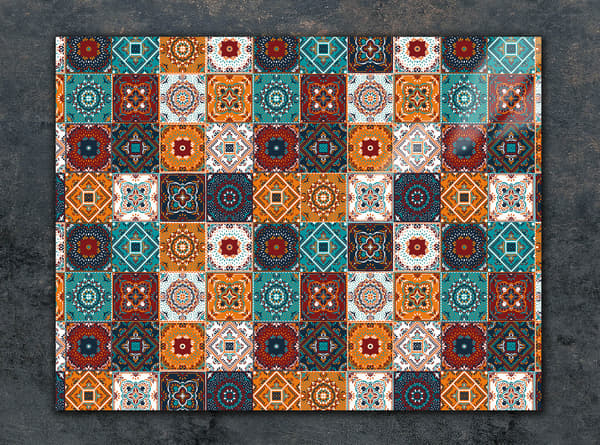 GLAS SKÄRBRÄDA 30x22 MOSAIK