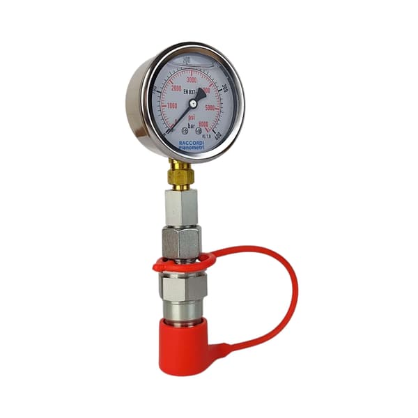 Mätsats, manometer 0-400 bar, snabbkoppling