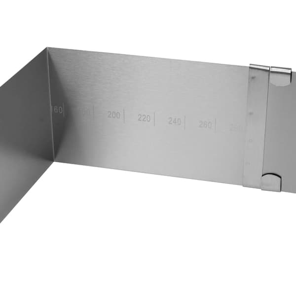Justerbar rektangulær form, kant 15x15/27x27 h=8cm
