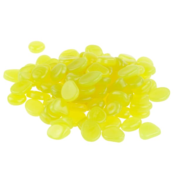 TG67713-4 Lysende sten, fluorescerende sten, 100 stk. dekorative