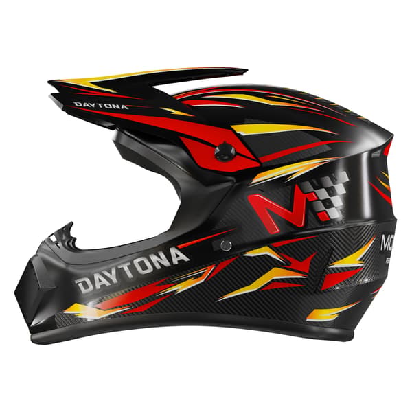 Motus Daytona Performance Sort Integralhjelm - Størrelse XL