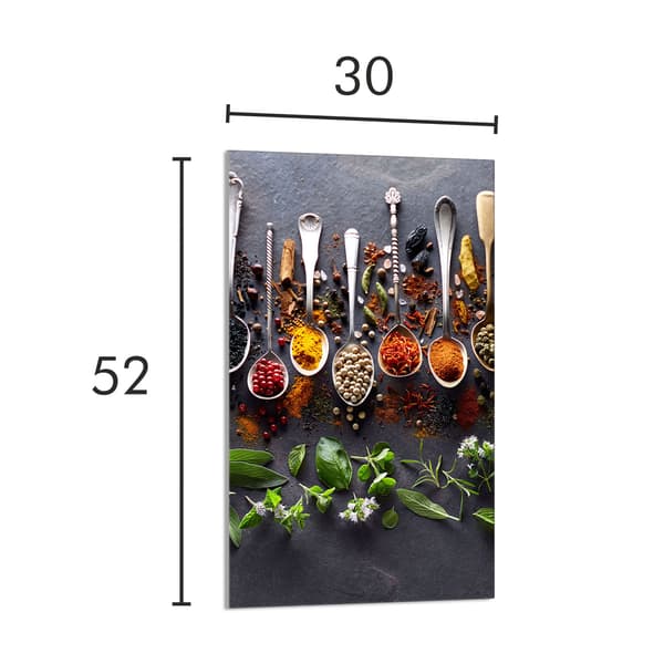 SKÄRBRÄDA I GLAS 30x52 Kryddor