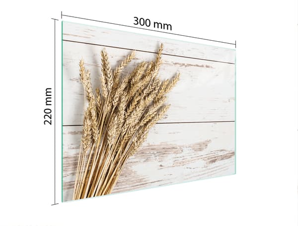 SKÄRBRÄDA I GLAS 30x22 TRÄ
