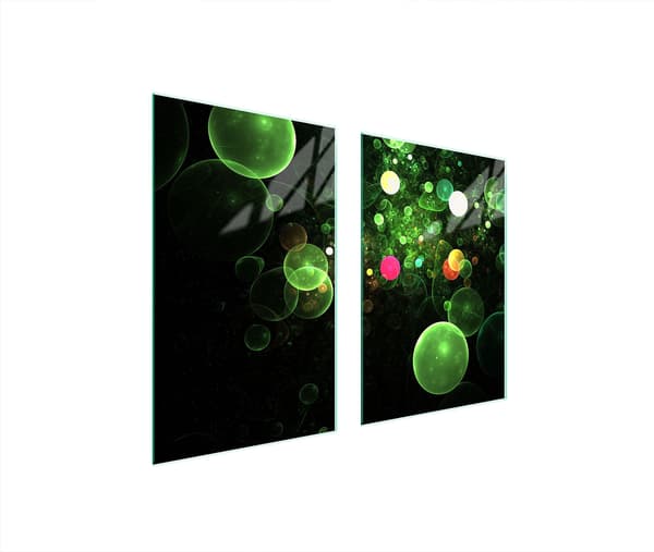 GLASSKYDDSPLATTA FÖR KÖK 65x52 BUBBLOR