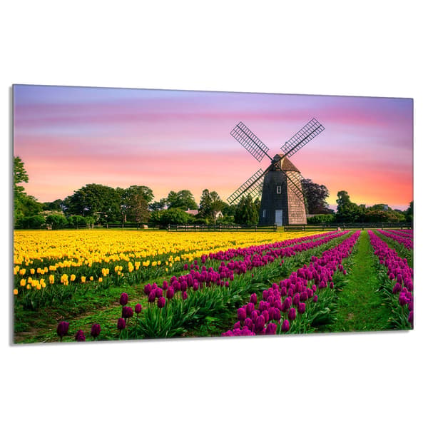 Lasinen suojalevy liedelle 80x52 Łąka