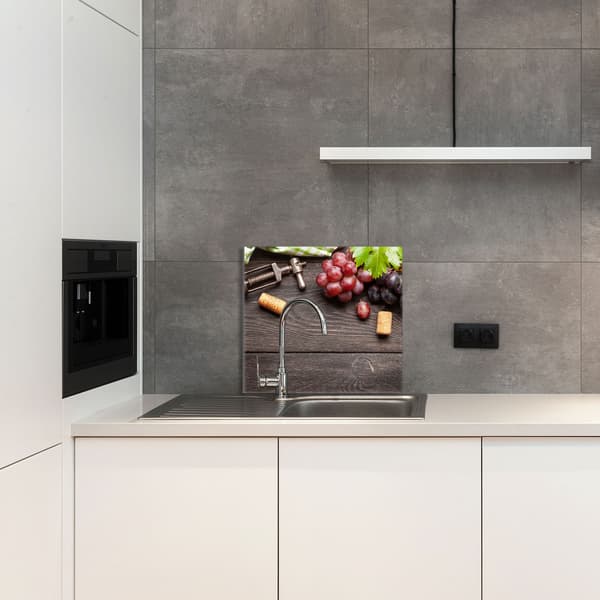GLASPANEL FÖR KÖK 65x60 Frukt
