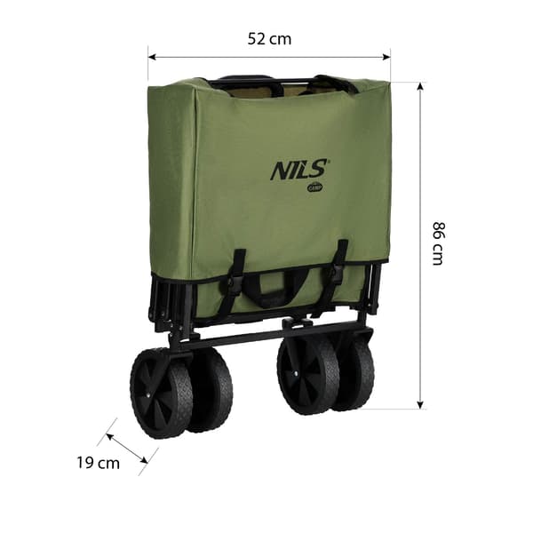 Vihreä kärry 150L NC2602 NILS CAMP