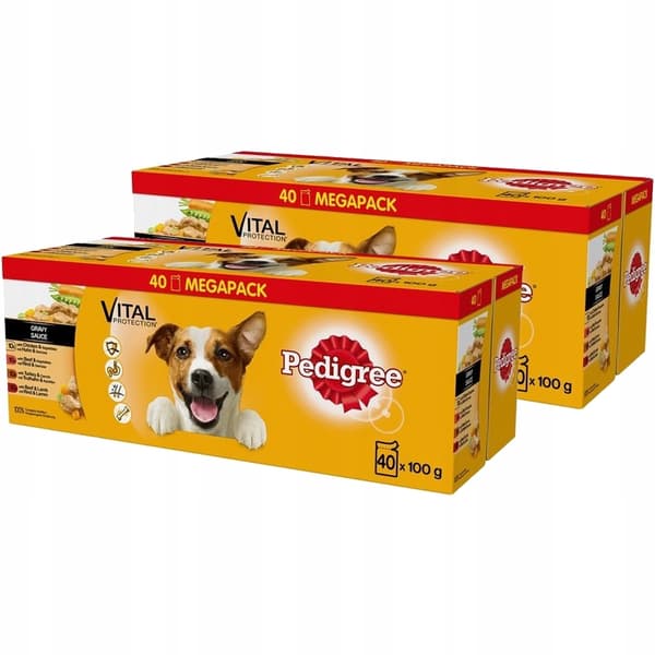 PEDIGREE Vuxenfoder med kött och grönsaker 100g x 80