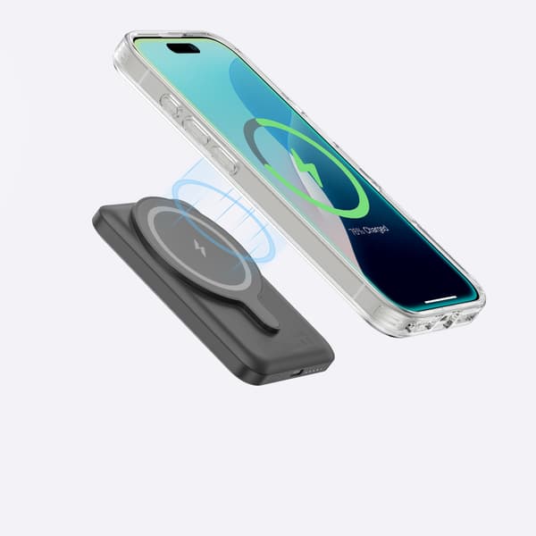 Silikonskal med magnetisk ring för iPhone 16 - transparent
