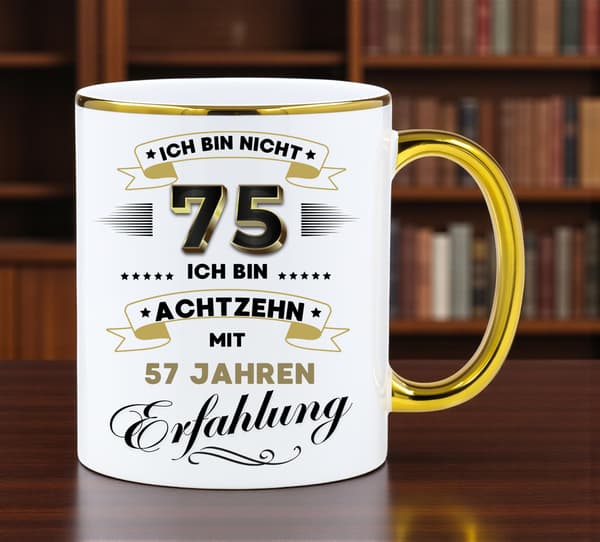 Rolig muggpresent till en 75-årsdag