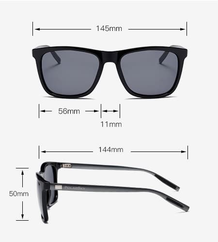 PolarSky UV400 aluminium solbriller