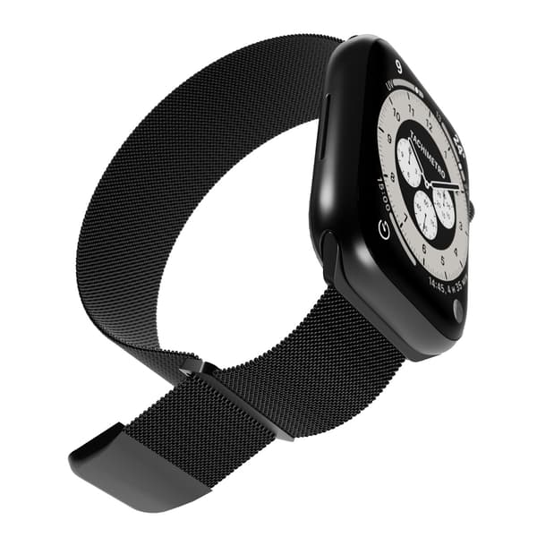 Apple Watch Rem 42 44 45 49mm Milanese - Sort