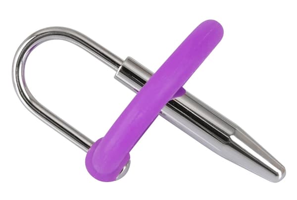 Penisplugg Lila Penisring med Dilatator