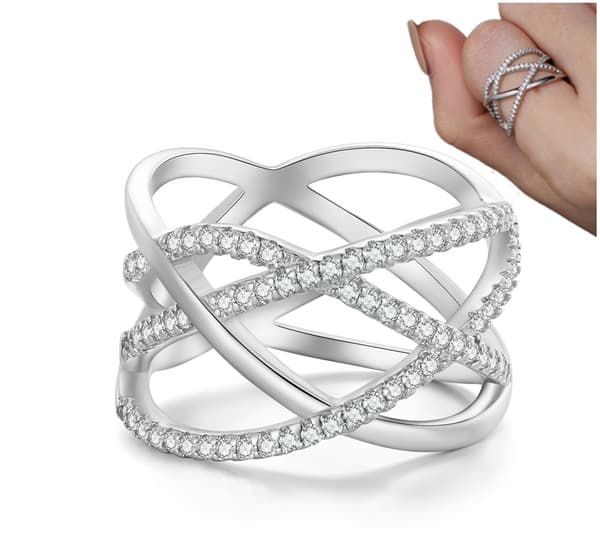 Silver Trippelring Storlek 17