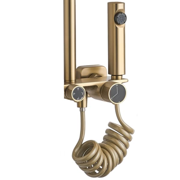 HELIX DUSCHSET BORSTAD GULD Artikelnummer REA-P6621