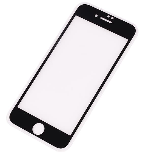Hærdet glas 9H japansk Asahi 3D til Apple iPhone 7 Plus 8 Plus Sort