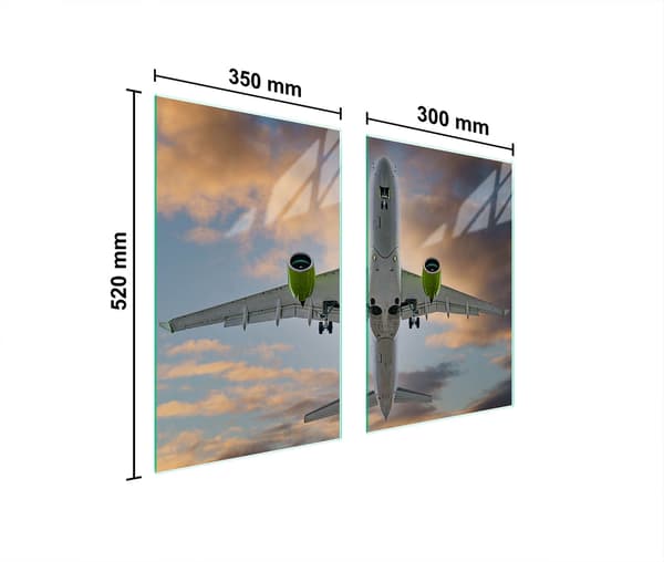 GLASBESKYTTELSESPLADE TIL KØKKEN 65x52 PLAN