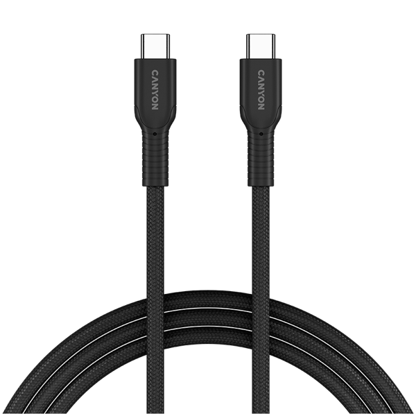 Canyon OnWire 60CL C-C 60W punottu kaapeli 1m musta