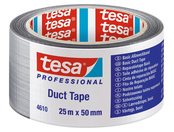 Tesa Professional polypropylen-klæbebånd 25 m x 50 mm sølv