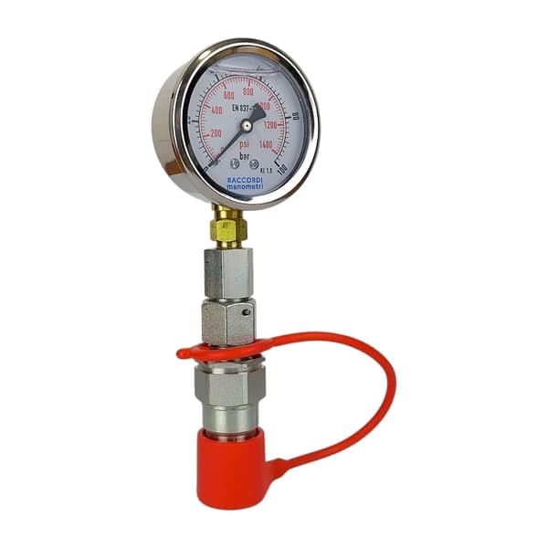 Mätsats, manometer 0-100 bar, snabbkoppling
