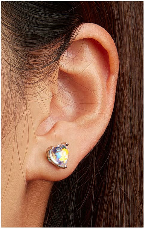 Pendientes de Plata Pendientes de Corazón Plata 950