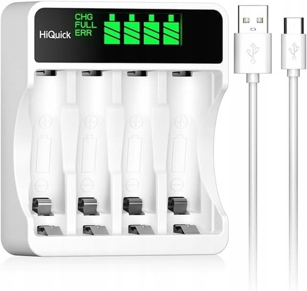 HiQuick snabb LCD-batteriladdare