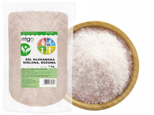 Fint lyserødt Klodawska-salt (1 kg) - MIGOgroup