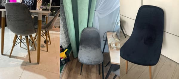 Skandinaavinen tuolinpäällinen, vihreä sametti