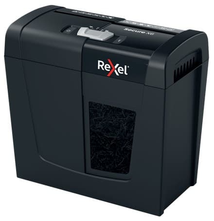 Rexel Secure X6 makulator, P4, 6 ark, 10 l beholder