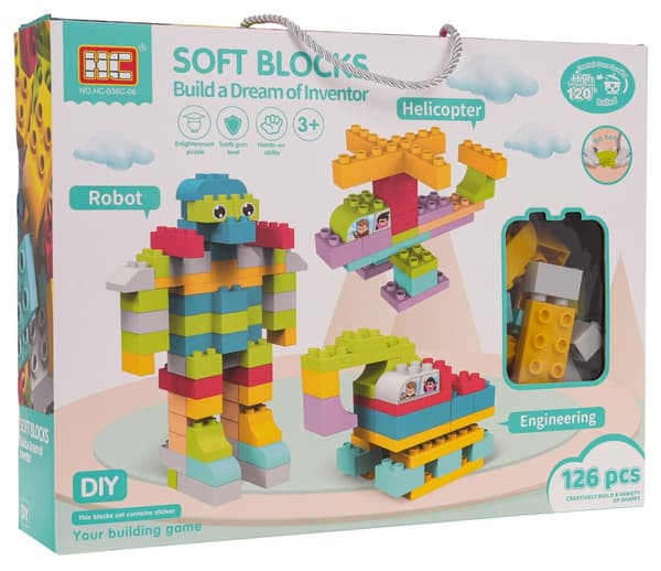 Mjuka blockset 126 delar.