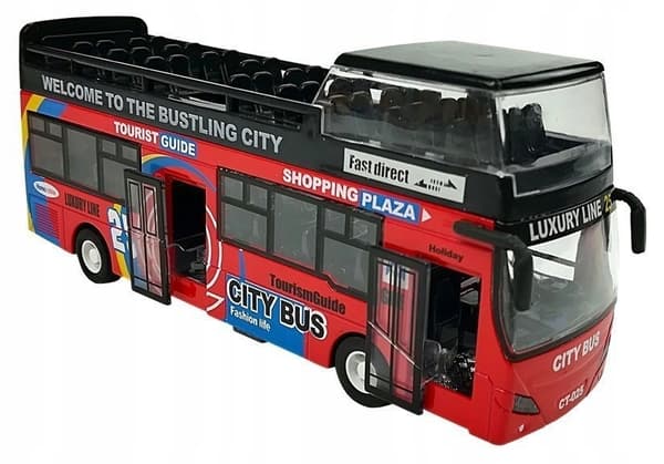 Dobbeltdækkerbybuslys lyder metal
